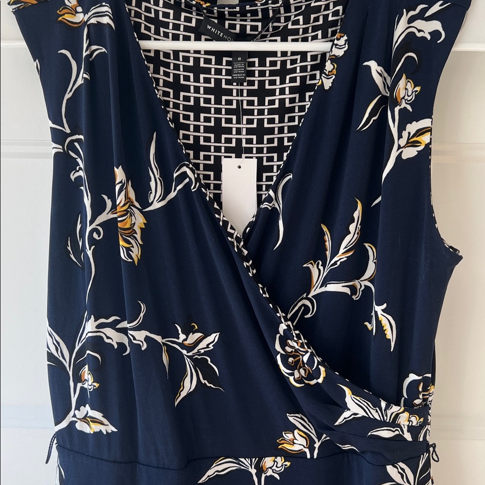 White House Black Market double side Midi Dress - Picture 6 of 7